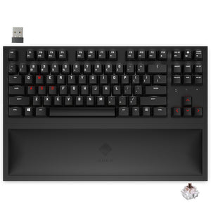 كيبورد اتش بي اومين لاسلكي جيمنج سويتش بني Cherry MX إنجليزي Spacer TKL