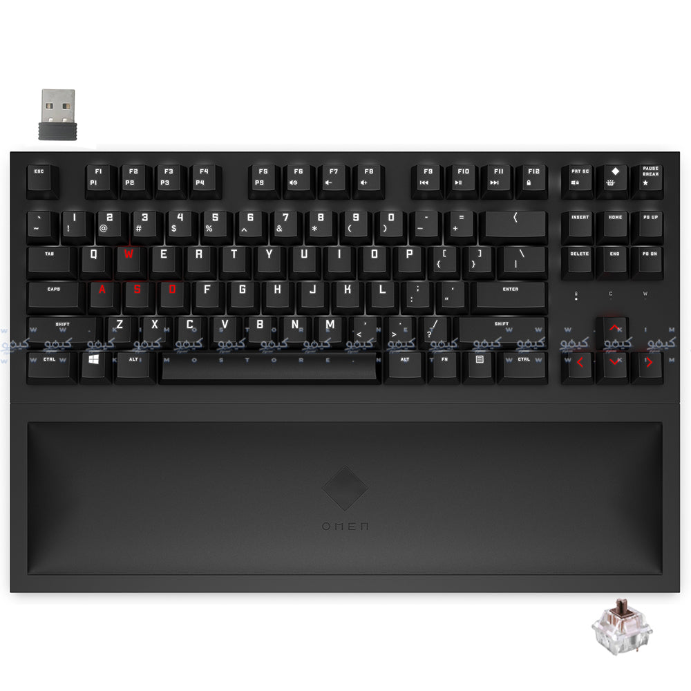 HP OMEN Spacer Cherry MX Brown Switch TKL Wireless Gaming Keyboard English