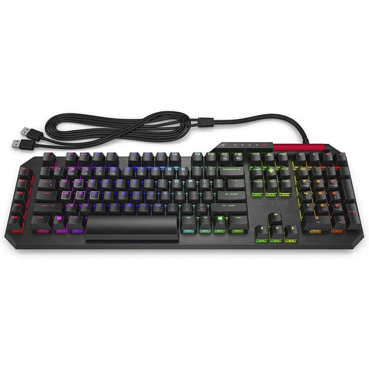 كيبورد اتش بي سلكى سويتش ازرق RGB جيمنج إنجليزى وعربي Omen Sequencer