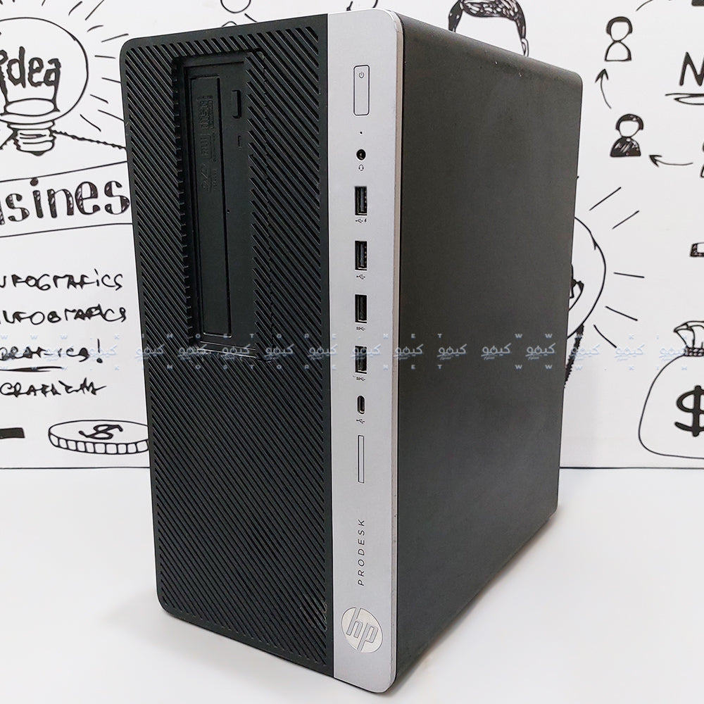 كمبيوتر تاور اتش بي ProDesk 600 G3 (انتل كور i5-7500 - رام 8 جيجابايت DDR4 - انتل HD جرافيكس - بدون DVD R/W) استعمال خارج