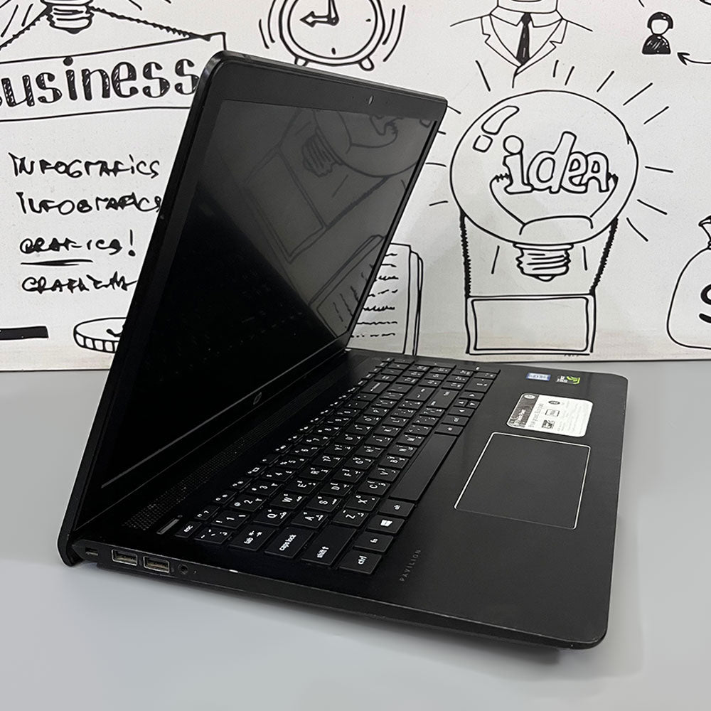 HP Pavilion Power 15-CB045WM Laptop (Intel Core i7-7700HQ - 12GB DDR4 - M.2 256GB - Nvidia GeForce GTX 1050 4G - 15.6 Inch FHD - Cam) Original Used