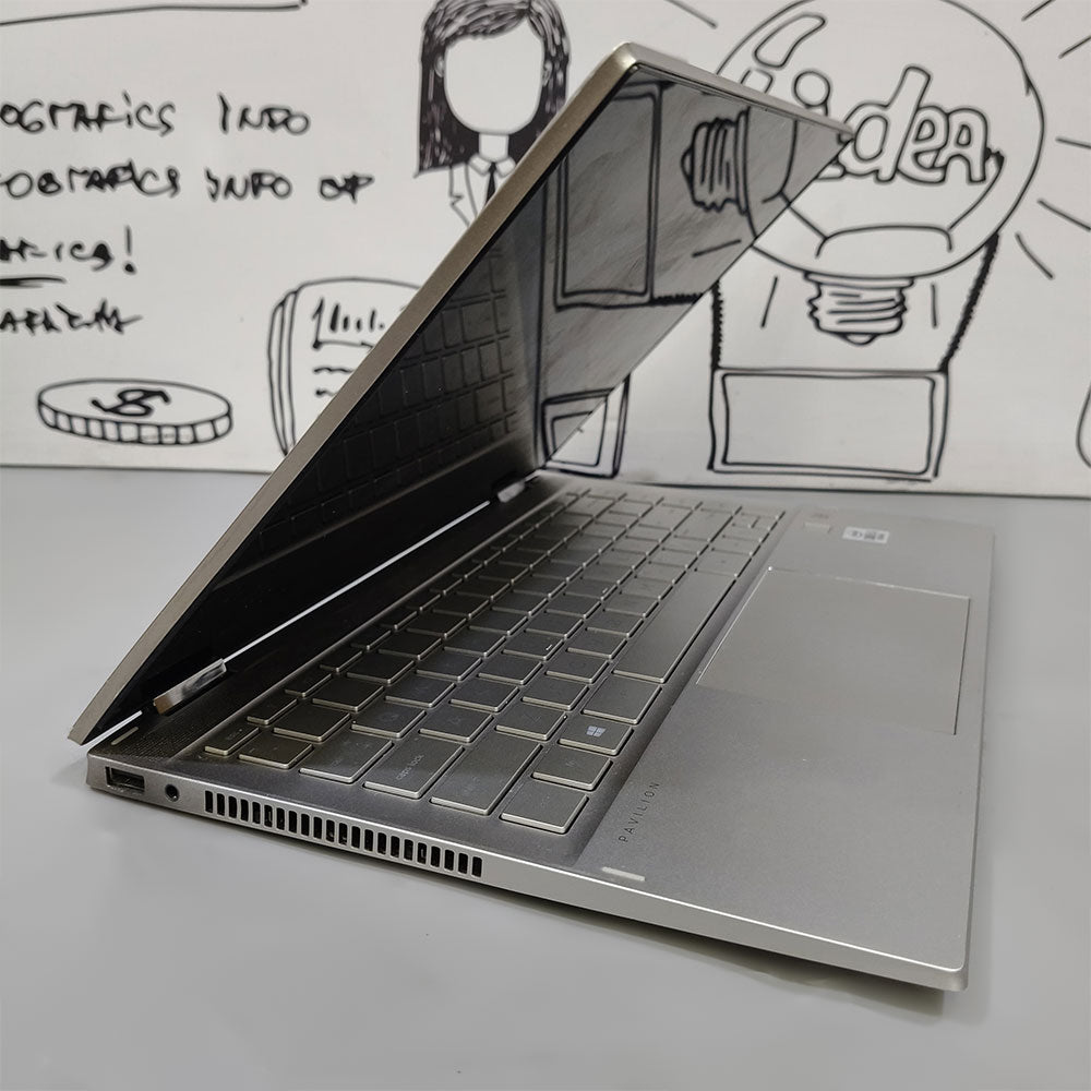 HP Pavilion X360 14M-DW0023DX 2in1 Laptop (Intel Core i5-1035G1 - 8GB DDR4 - M.2 256GB - Intel UHD Graphics - 14.0 Inch FHD Touchscreen 360° - Cam) Original Used