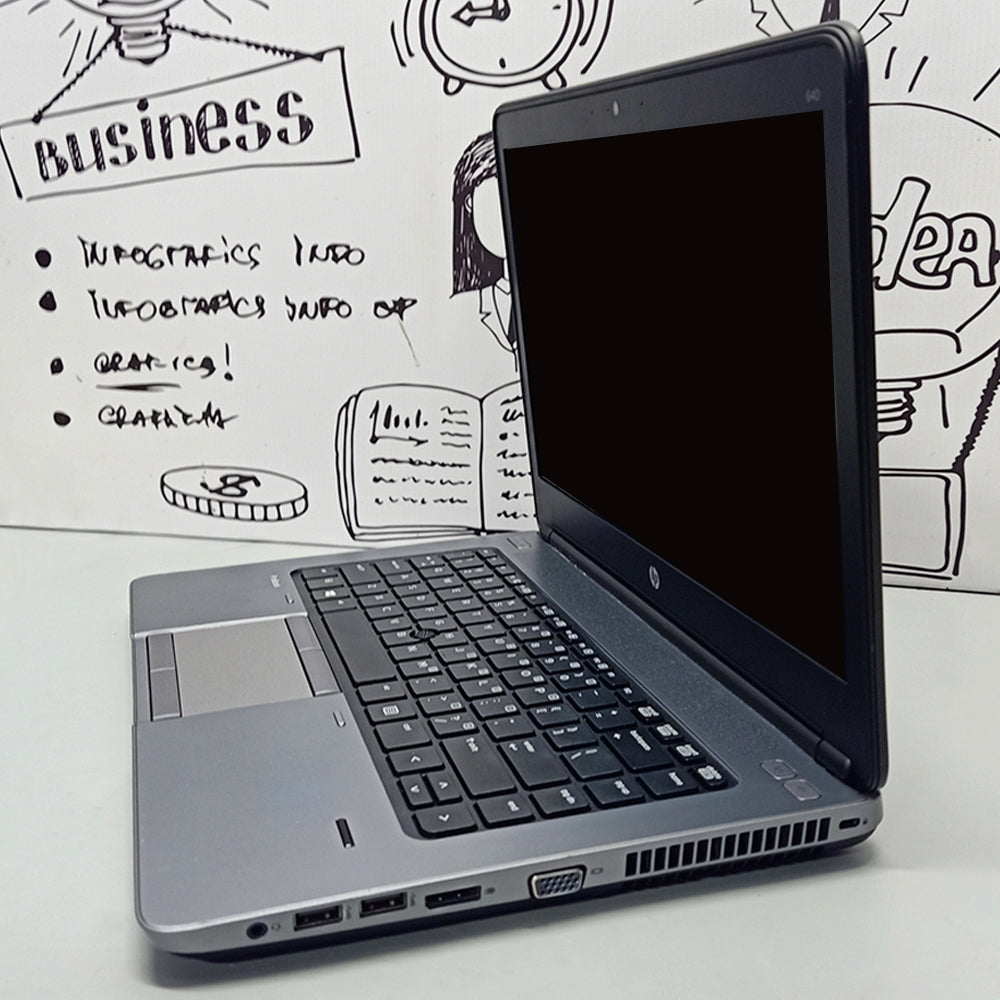 HP ProBook 640 G1 Laptop (Intel Core i5-4330M - 8GB DDR3 - SSD 128GB - Intel HD Graphics - 14.0 Inch HD - Cam) Original Used