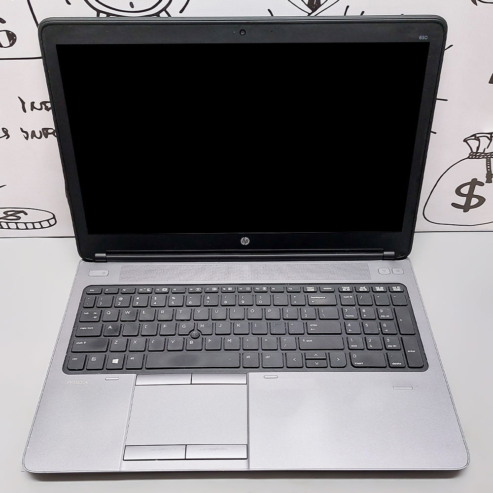 HP ProBook 650 G1 Laptop (Intel Core i5-4210M - 8GB DDR3 - 500GB HDD - Intel HD Graphics - 15.6 Inch HD - Cam - DVD RW) Original Used
