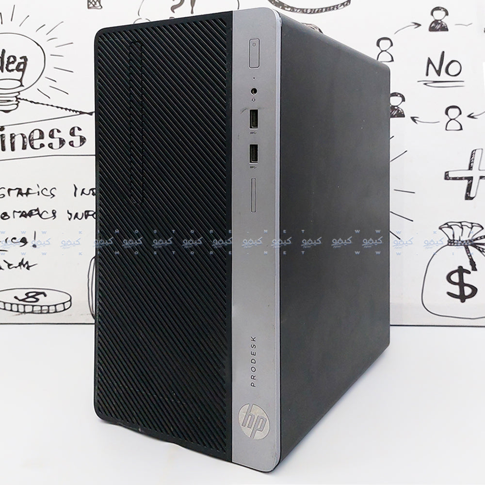 كمبيوتر تاور اتش بي ProDesk 400 G5 (انتل كور i5-8500 - رام 8 جيجابايت DDR4 - بدون هارد - انتل UHD جرافيكس - DVD RW) استعمال خارج