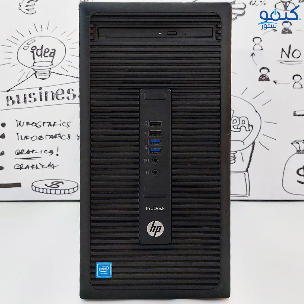 كمبيوتر تاور اتش بي ProDesk 600 G2 MT (انتل كور i5-6500T - رام 8 جيجابايت DDR4 - انتل HD جرافيكس) استعمال خارج