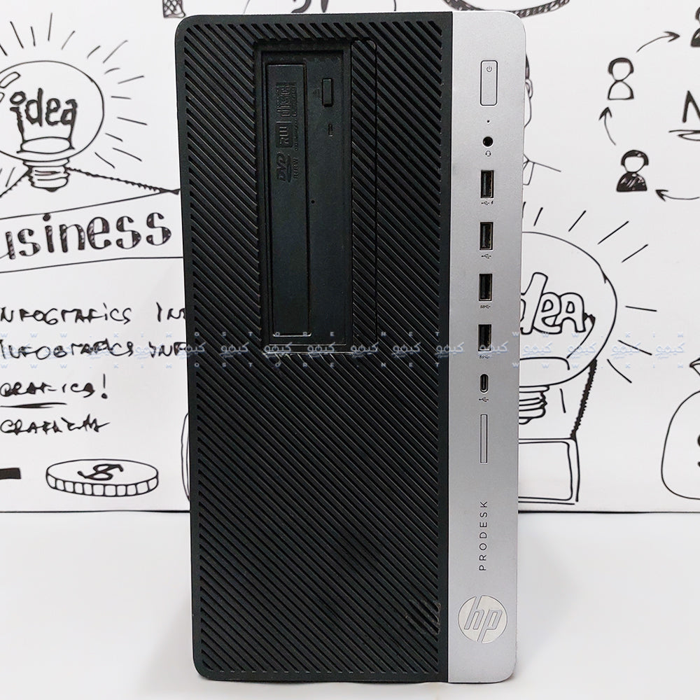 كمبيوتر تاور اتش بي ProDesk 600 G3 (انتل كور i5-7500 - رام 8 جيجابايت DDR4 - انتل HD جرافيكس - بدون DVD R/W) استعمال خارج