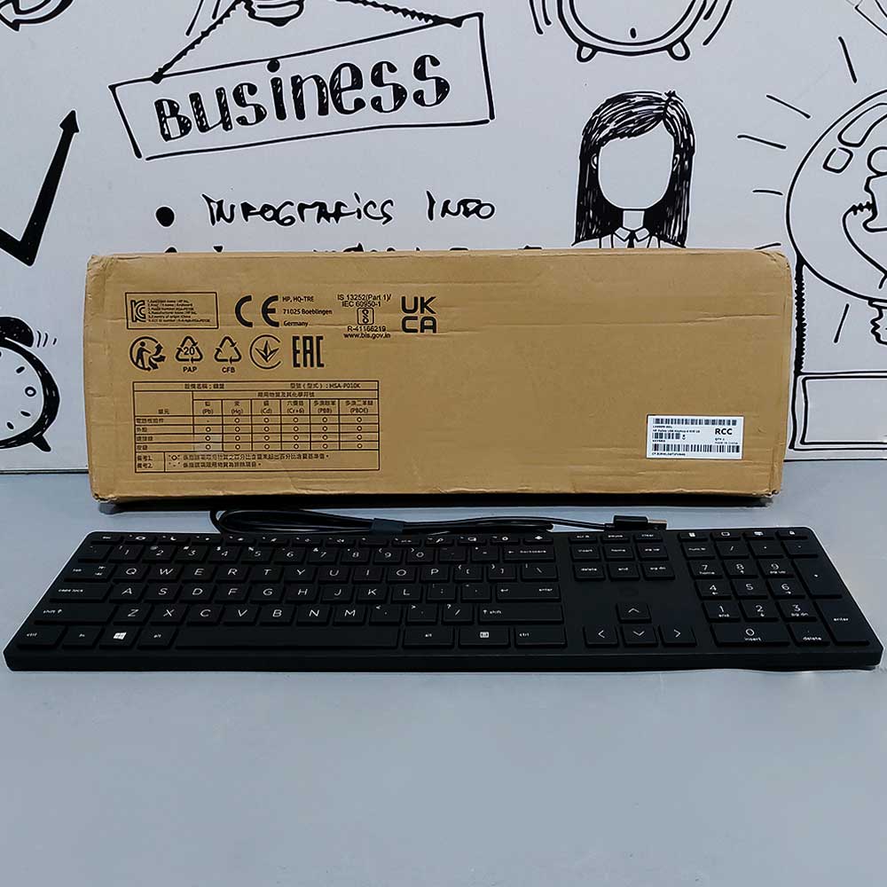 HP Slim Wired Keyboard 