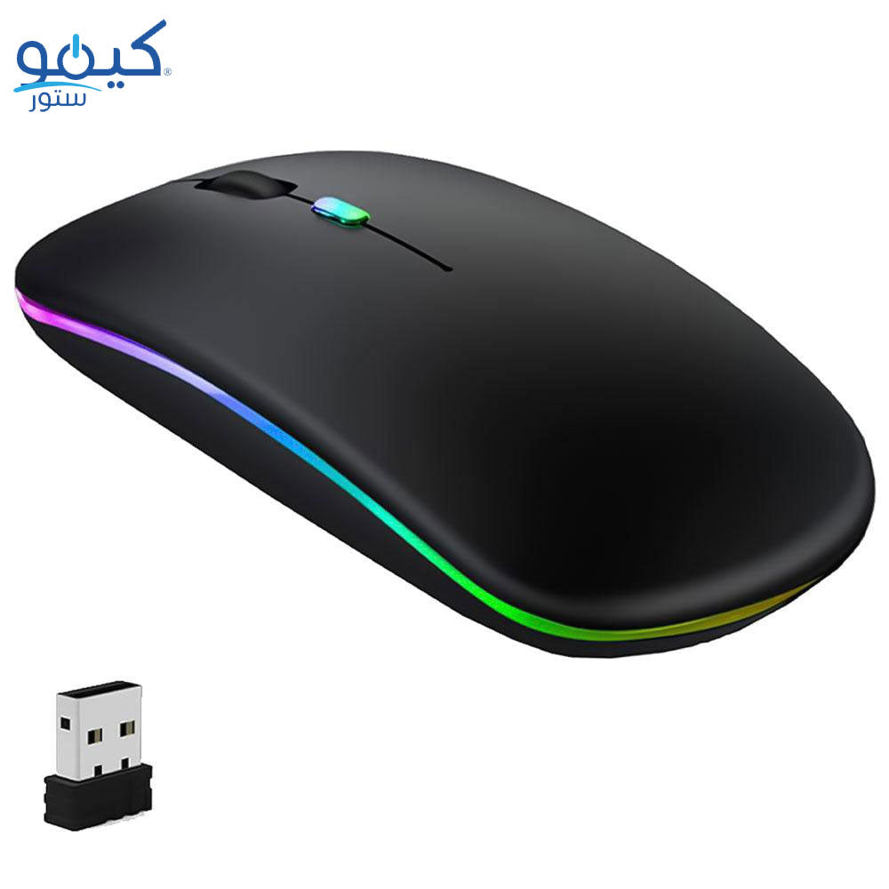 HP W10 Rechargeable Bluetooth Wireless Rainbow Mouse 1600Dpi 