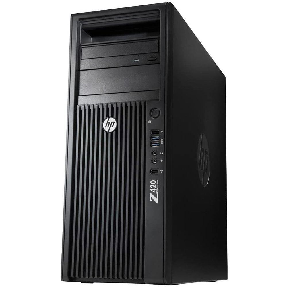 HP Z420 Tower Workstation (Intel Xeon E5-1620 V2 - 16GB DDR3 - HDD 500GB - AMD Radeon HD 5000 1GB - DVD RW) Original Used 