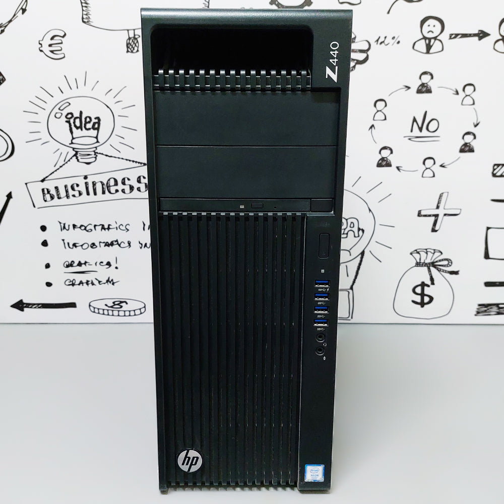 HP Z440 Workstation (Intel Xeon E5-1603 V3 - 16GB DDR4 - No Hard - No Graphics Card - DVD RW) Original Used