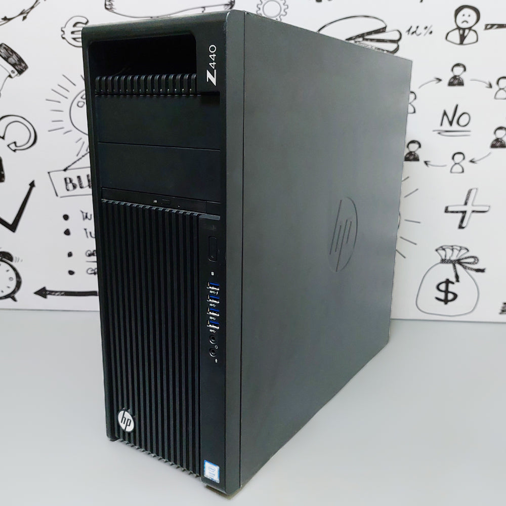 HP Z440 Workstation (Intel Xeon E5-1603 V3 - 16GB DDR4 - No Hard - No Graphics Card - DVD RW) Original Used