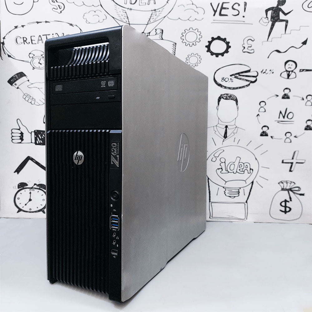 HP Z620 Tower Workstation (Intel Xeon E5-2620 - 8GB DDR3 - No Hard - AMD Radeon HD 5450 1GB - DVD RW) Original Used