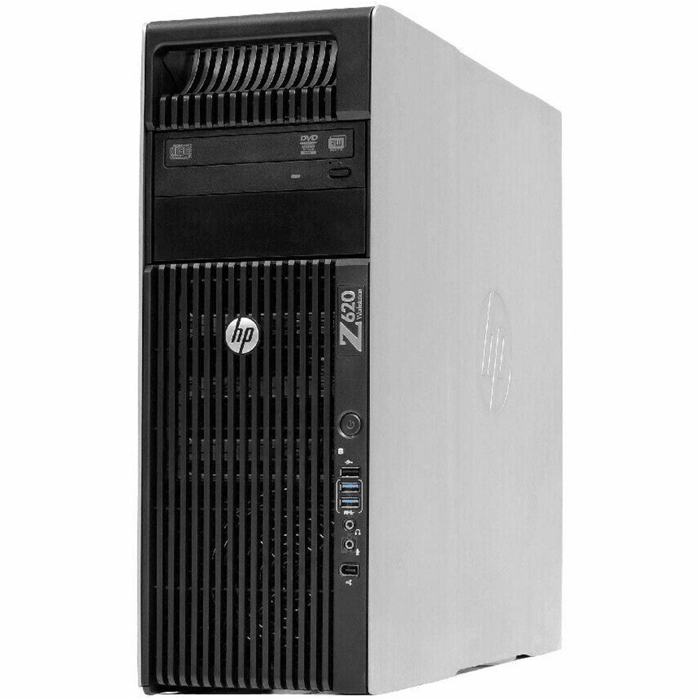 HP Z620 Tower Workstation (Intel Xeon E5-2643 - 8GB DDR3 - No Hard - AMD Radeon HD 5450 1GB - DVD RW) Original Used