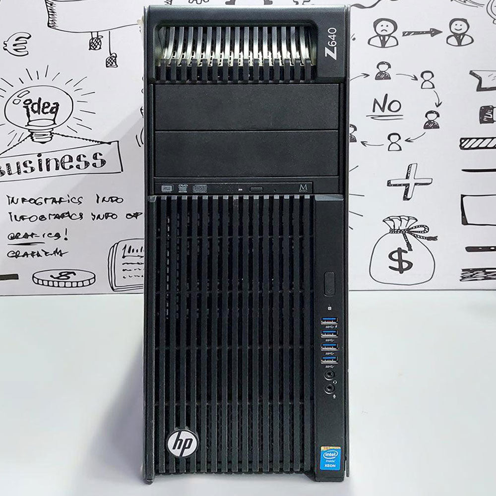 HP Z640 Workstation (Intel Xeon E5-1603 V3 - 16GB DDR4 - No Hard - No Graphics Card - DVD RW) Original Used