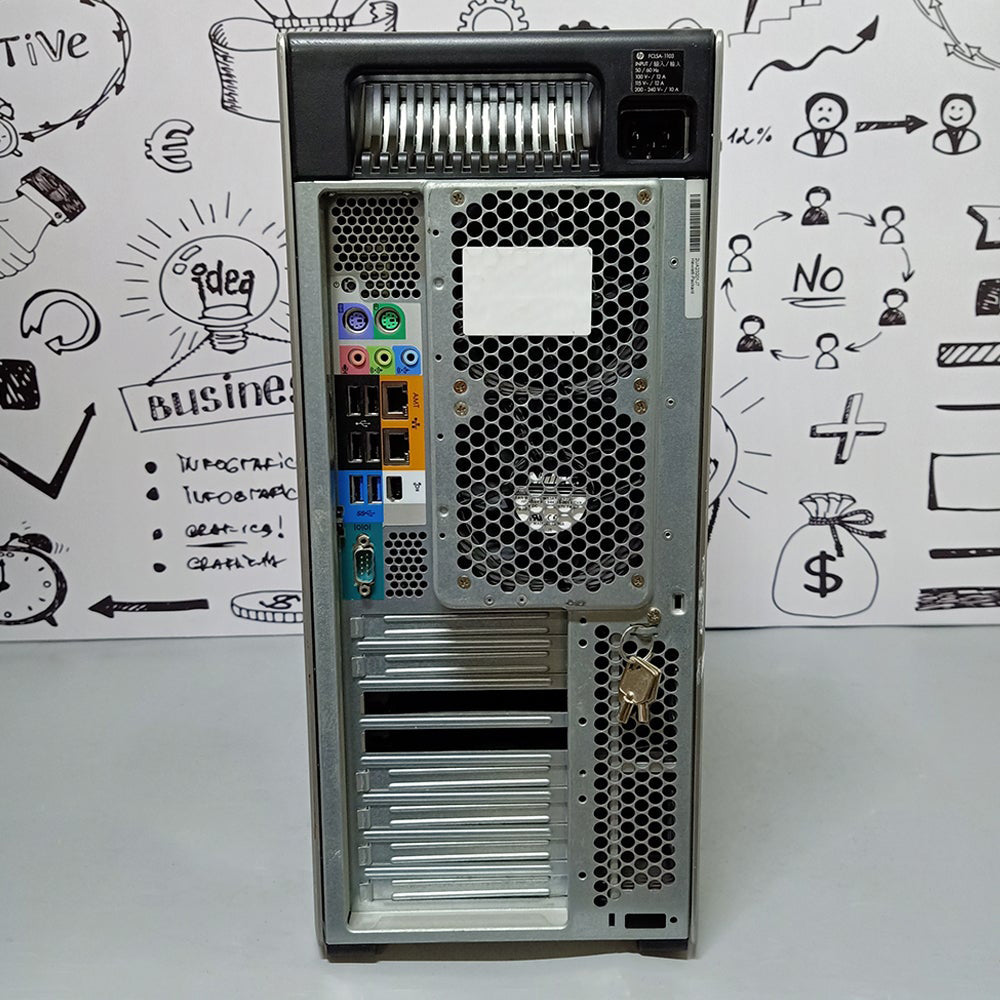 HP Z820 Tower Workstation (2x CPU Intel Xeon E5-2640 - 8GB DDR3 - No Hard - No Graphics Card) Original Used