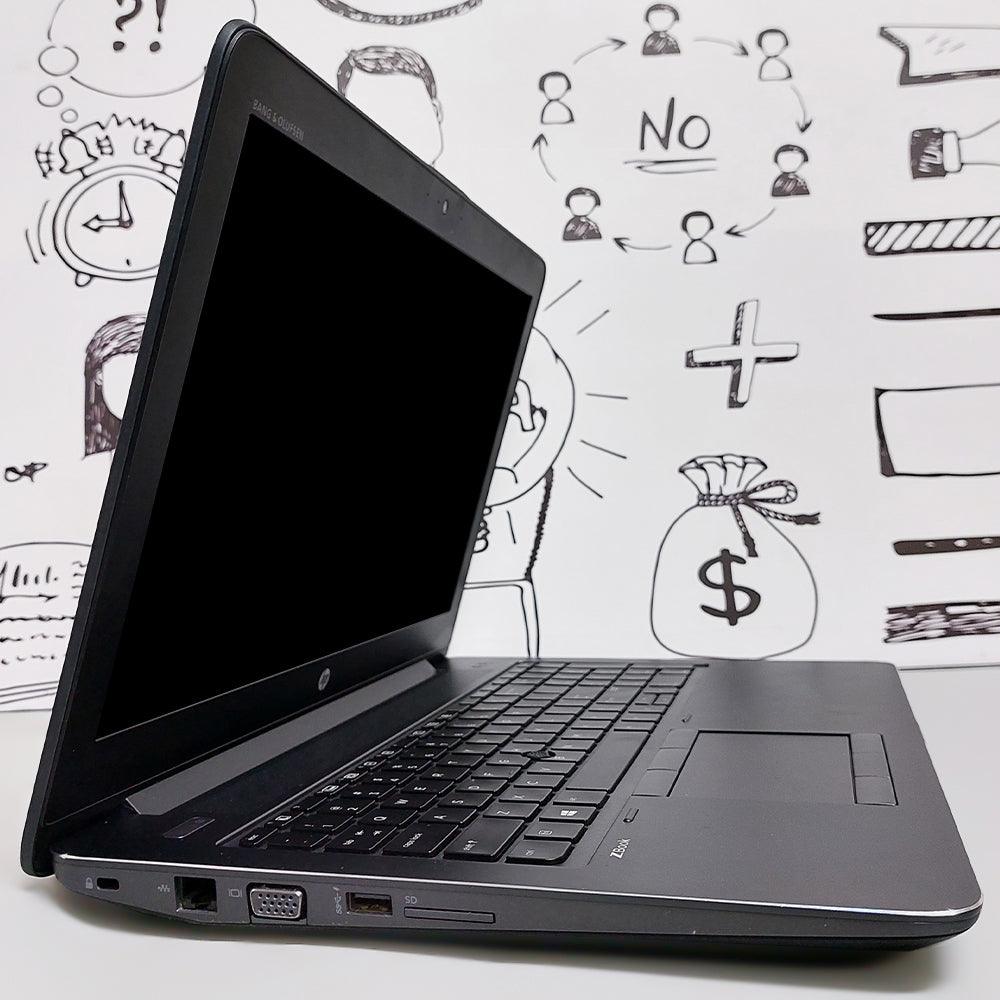 HP ZBook 15 G4 Laptop (Intel Core i7-7820HQ - 16GB DDR4 - M.2 512GB - Nvidia Quadro M1200 4GB - 15.6 Inch FHD IPS - Cam) Original Used