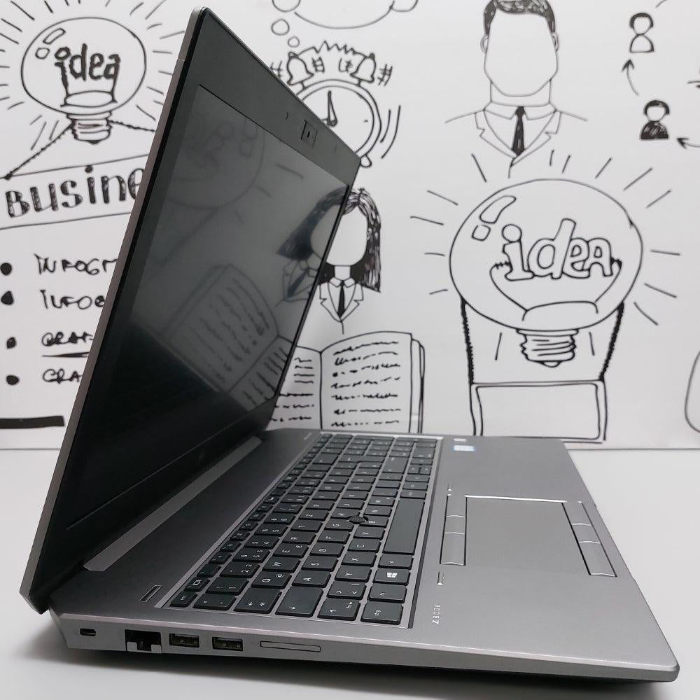 لاب توب اتش بي ZBook 15 G6 موبايل وورك ستيشن (انتل كور i7-9750H - رام 16GB DDR4 - هارد 500 جيجابايت M.2 - نفيديا 4 جيجابايت Quadro T1000 - شاشة 15.6 بوصة FHD - كاميرا) استعمال خارج