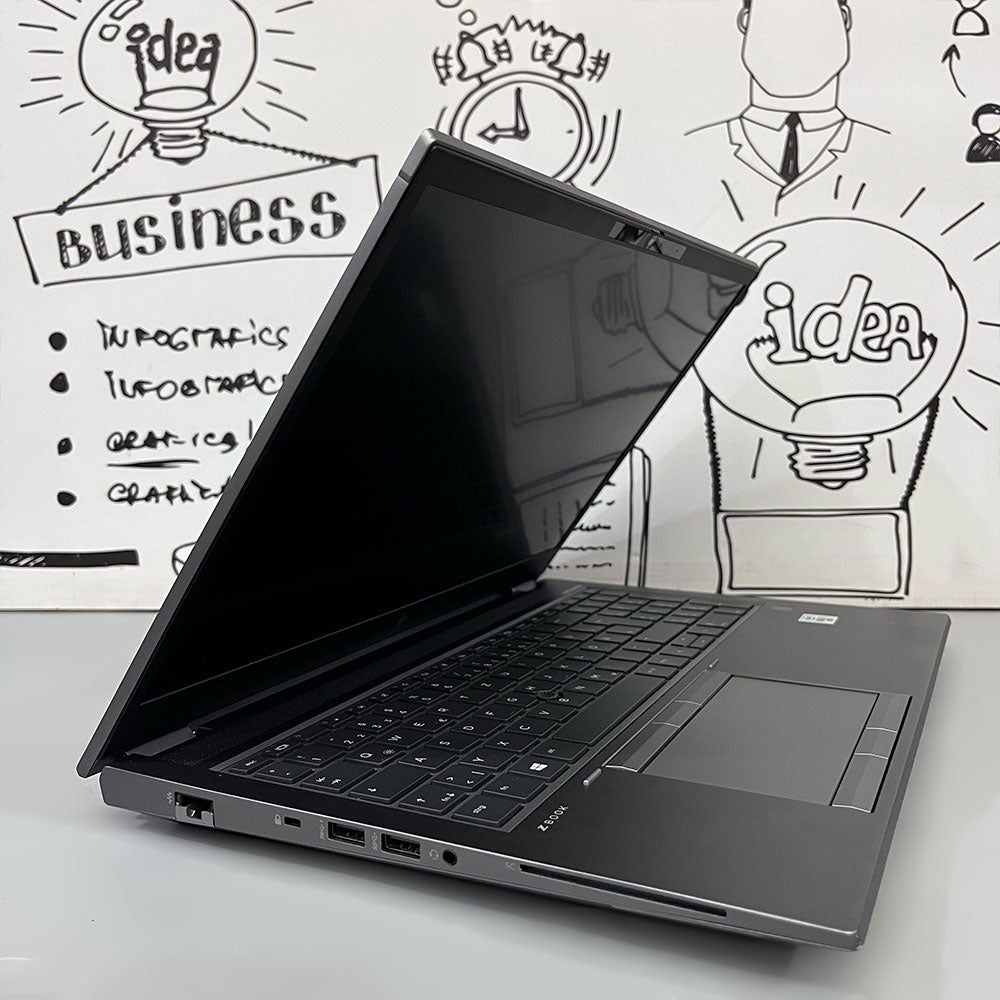 HP ZBook Fury 15 G7 Mobile Workstation Laptop (Intel Core i7-10850H - 32GB DDR4 - M.2 512GB - Nvidia Quadro T2000 With Max-Q 4GB - 15.6 Inch FHD - Cam) Original Used