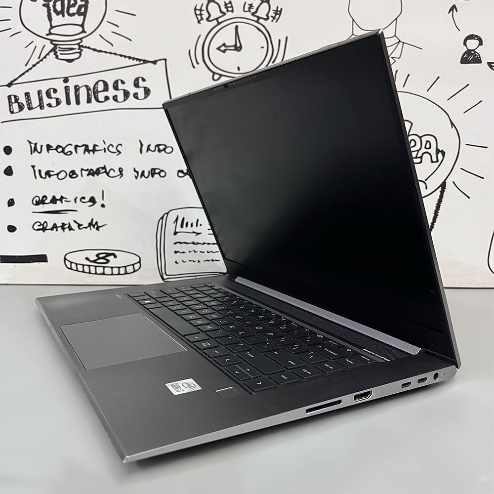 HP Zbook Studio G7 Mobile Workstation Laptop (Intel Core i7-10850H - 32GB DDR4 - M.2 512GB - Nvidia Quadro T1000 With Max-Q Design 4GB - 15.6 Inch FHD Touchscreen - Cam) Original Used