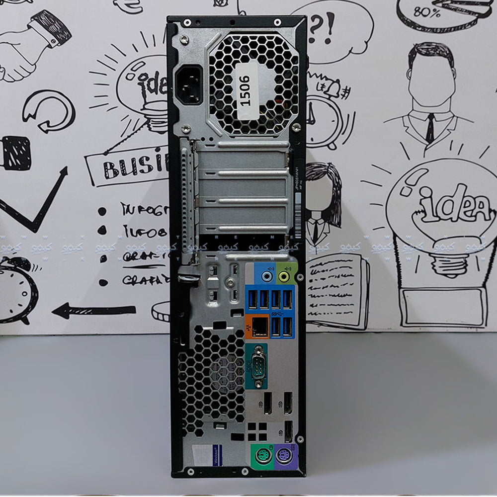 HP Z240 Desktop WorkStation (Intel Xeon E3-1230 V5 - 8GB DDR4 - No Hard - Graphics Card 1G - DVD RW) Original Used