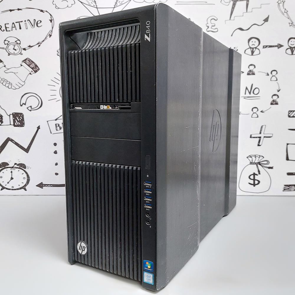 كمبيوتر ورك ستيشن اتش بى Z840 (2x انتل زيون E5-2620 V3 - رام 16 جيجابايت DDR4 - بدون هارد - نفيديا كوادرو 1 جيجا - DVD RW ) استعمال خارج