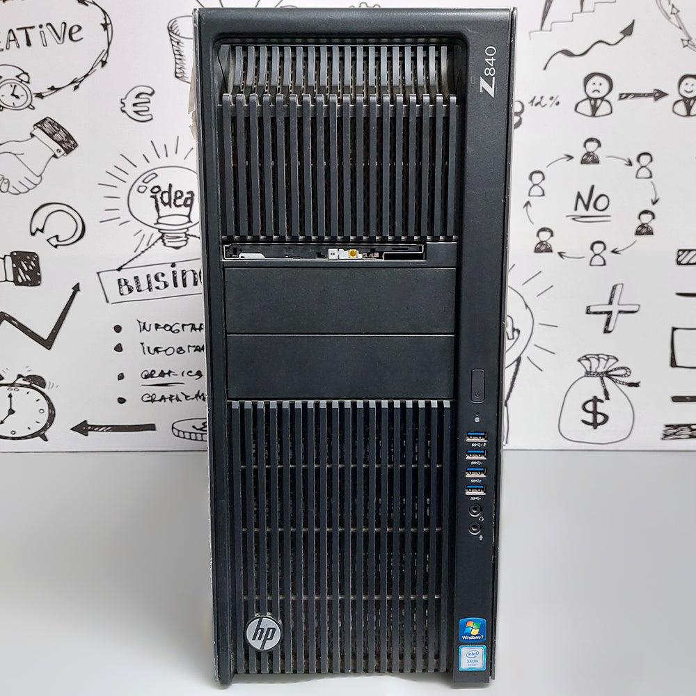 كمبيوتر ورك ستيشن اتش بى Z840 (2x انتل زيون E5-2620 V3 - رام 16 جيجابايت DDR4 - بدون هارد - نفيديا كوادرو 1 جيجا - DVD RW ) استعمال خارج