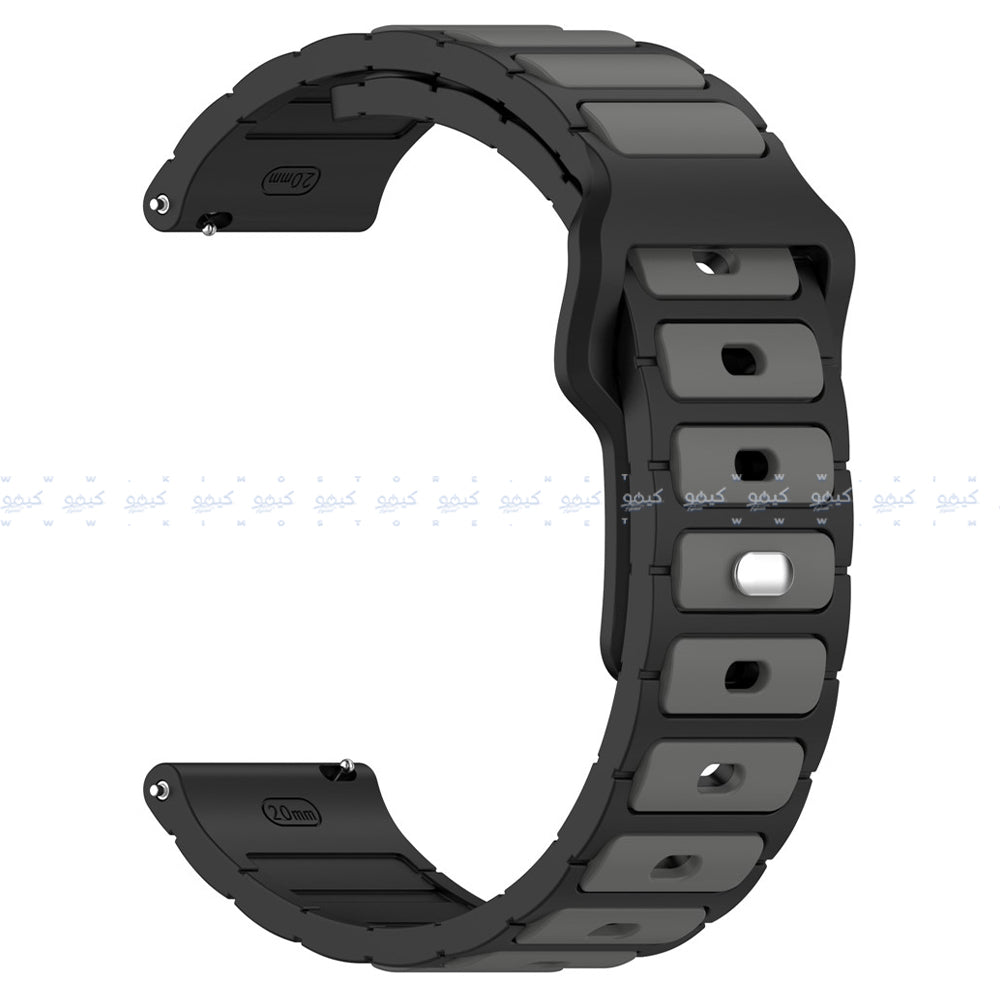 HQ Silicone Buckle 2.2mm Pin Silicone Watch Strap (22mm)