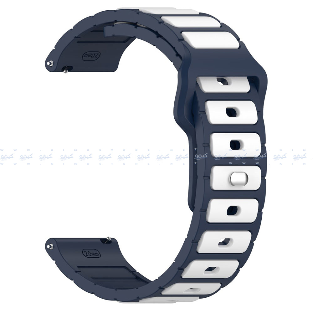 HQ Silicone Buckle 2.2mm Pin Silicone Watch Strap (22mm)