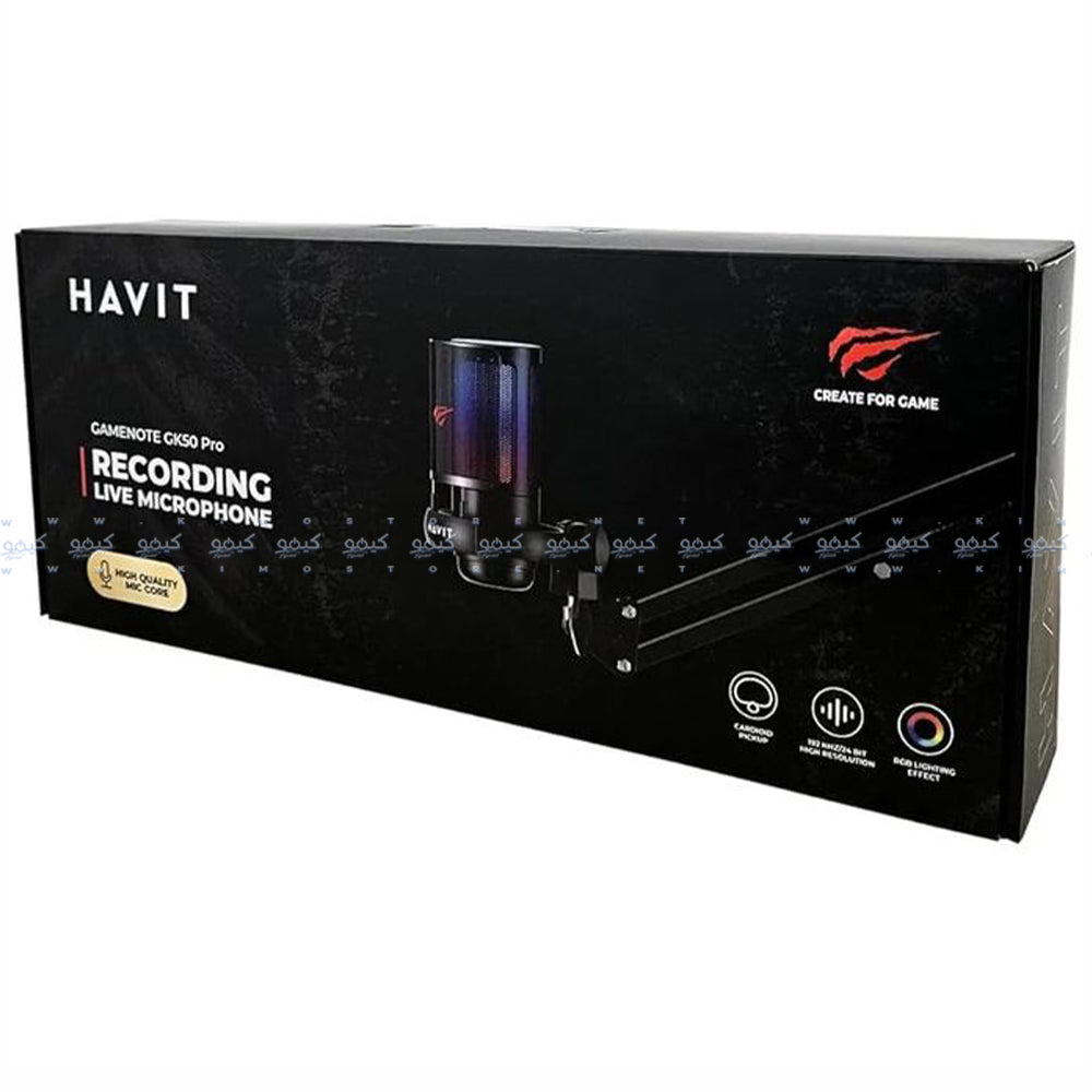 Havit Gamenote GK50 PRO RGB Gaming Wired Microphone