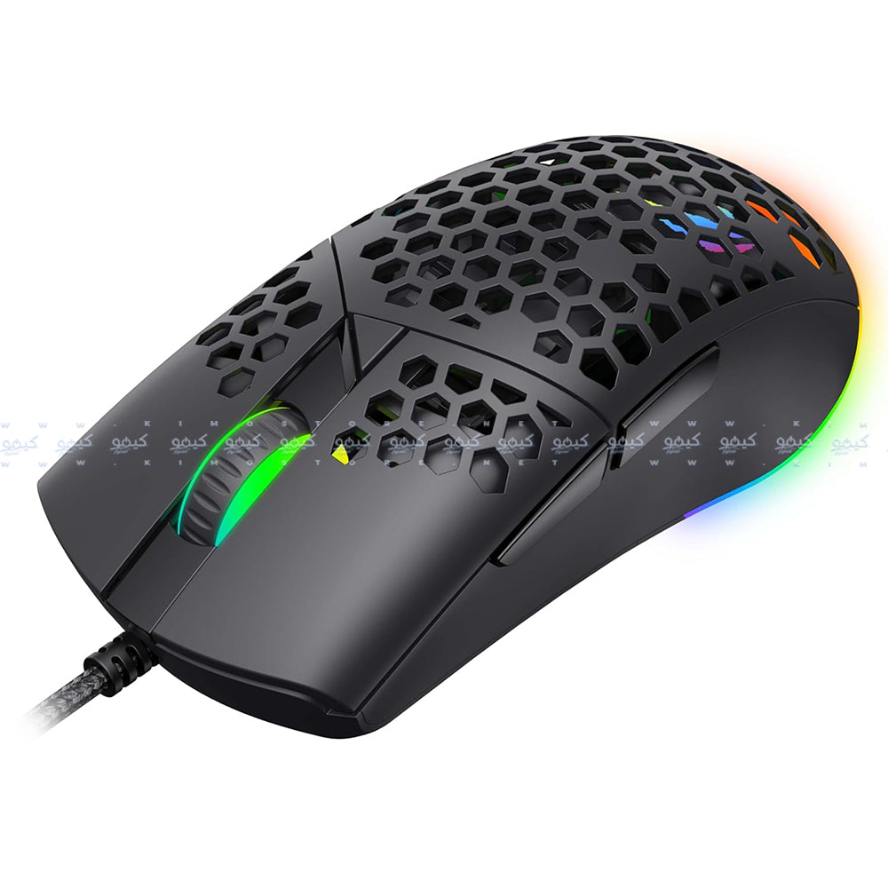 Havit Gamenote MS1036 Wired RGB Gaming Mouse 7200Dpi - Black