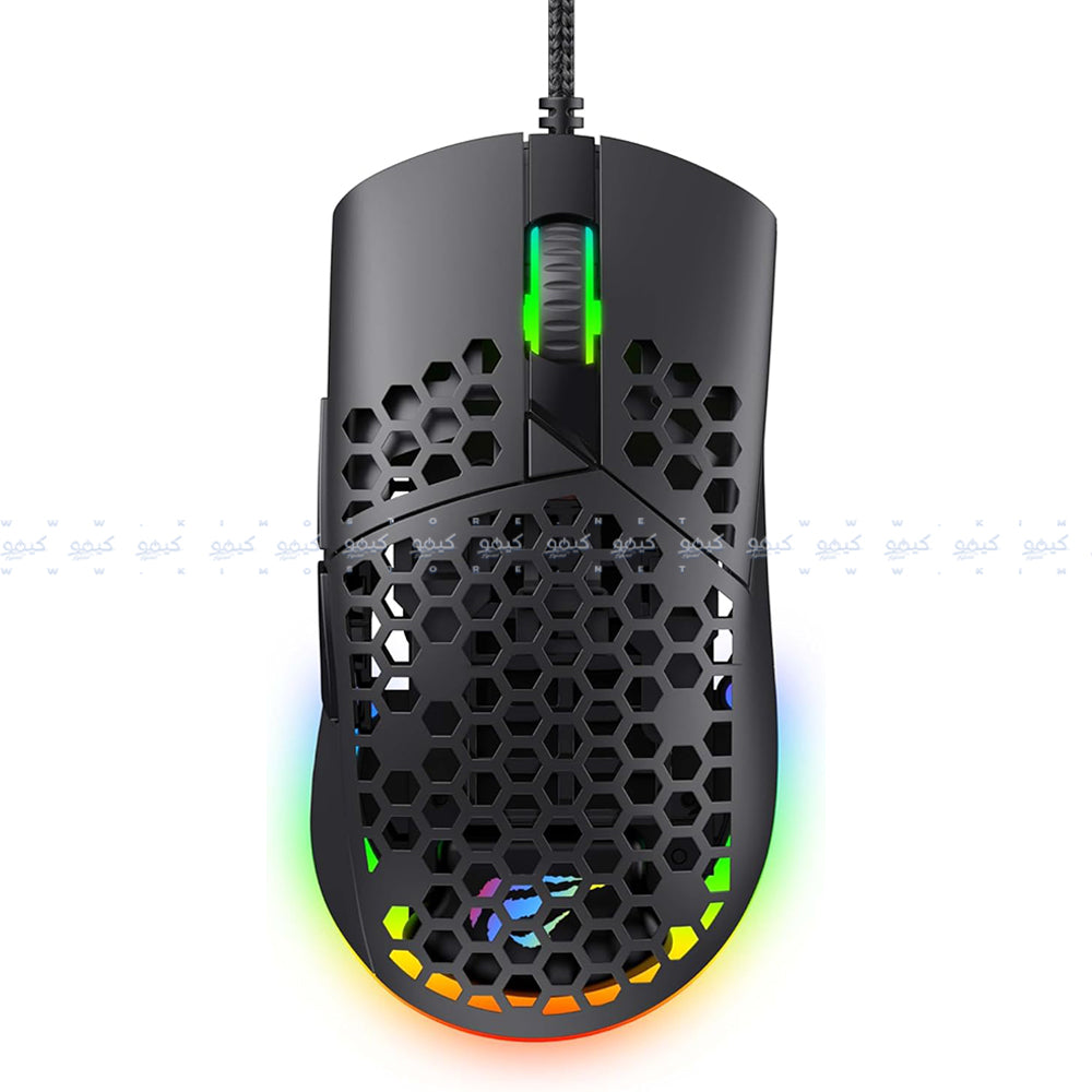Havit Gamenote MS1036 Wired RGB Gaming Mouse 7200Dpi - Black