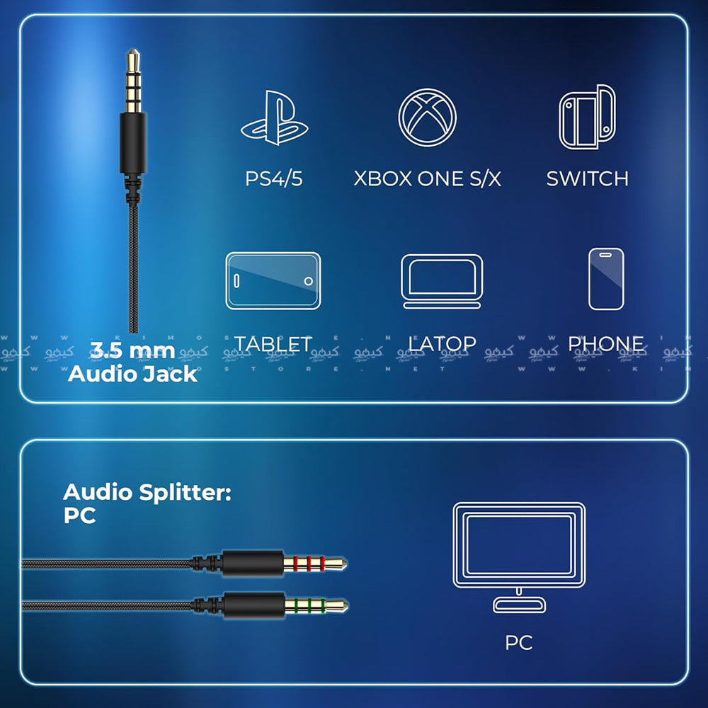 Havit H2002D Gaming Headset - Black x Ochre