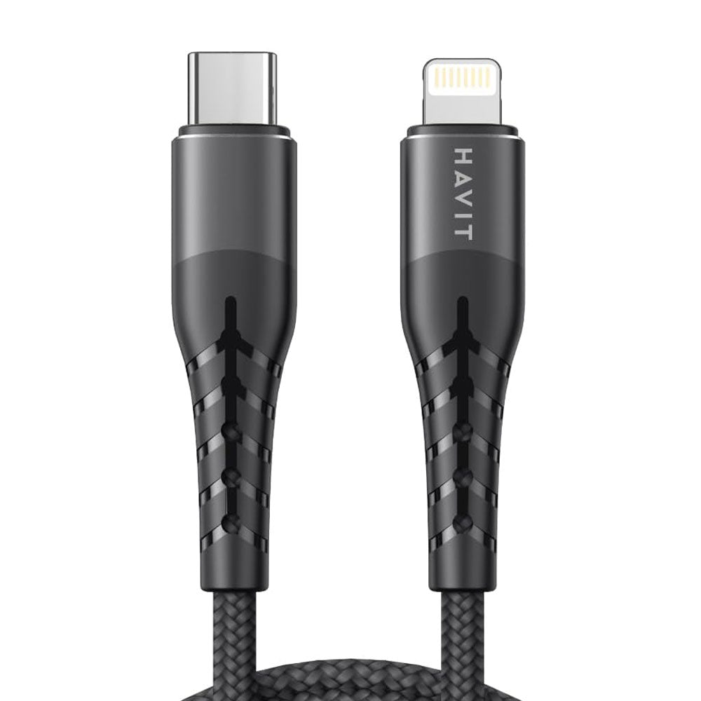 Havit HV-RH14 Type-C To Lightning Cable 30W Fast Charging 1.2m - Black