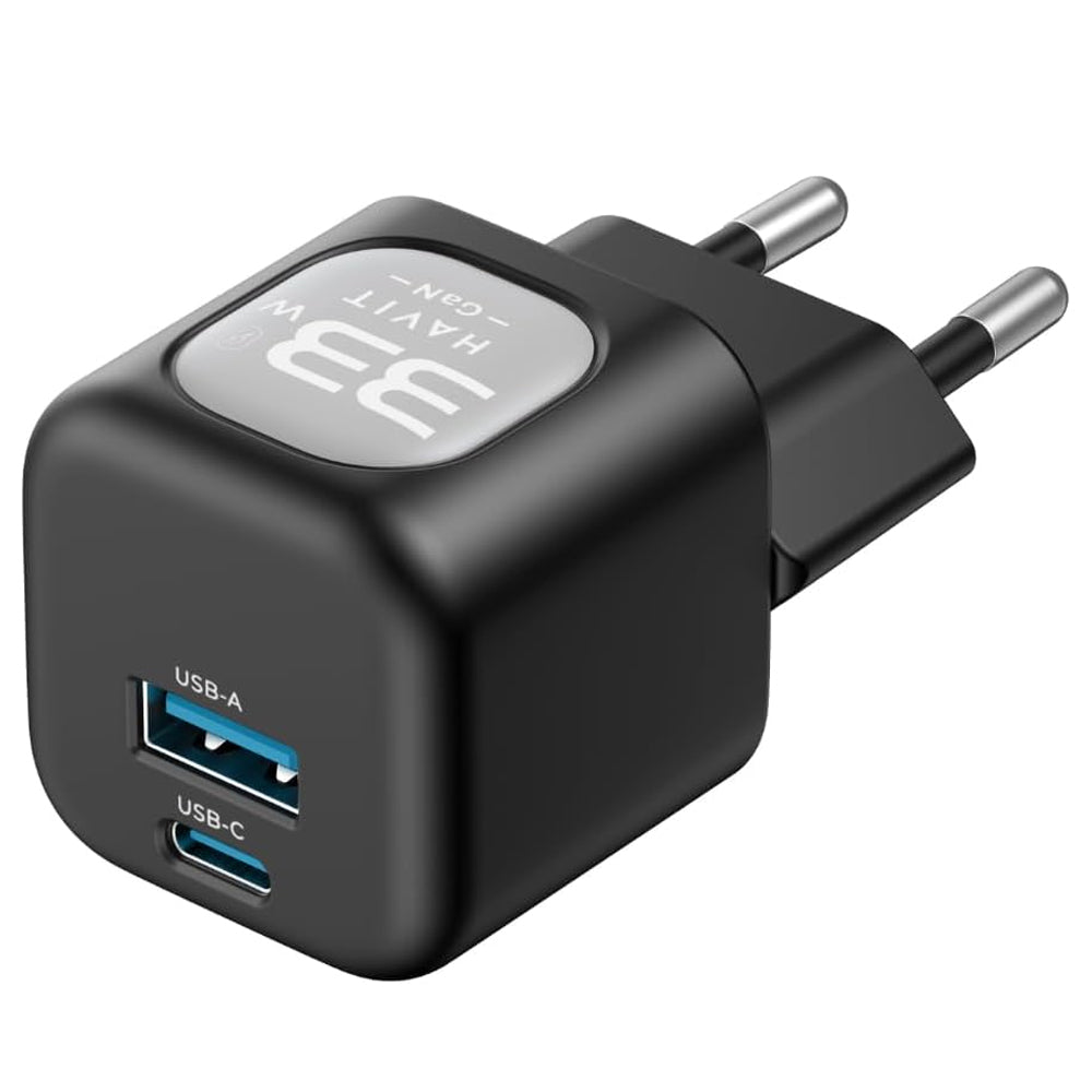 Havit UC230 GaN Wall Charger USB + Type-C 33W Fast Charging