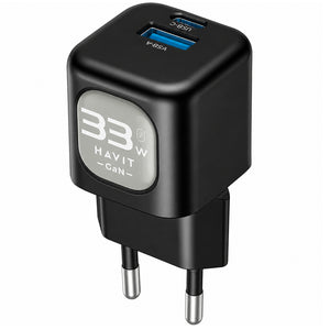 Havit UC230 GaN Wall Charger USB + Type-C 33W Fast Charging