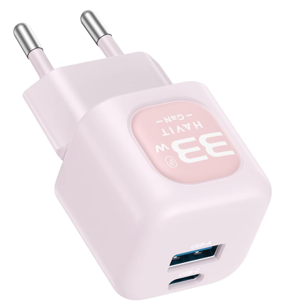 Havit UC230 GaN Wall Charger USB + Type-C 33W Fast Charging