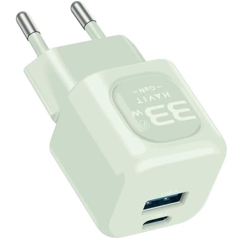 Havit UC230 GaN Wall Charger USB + Type-C 33W Fast Charging
