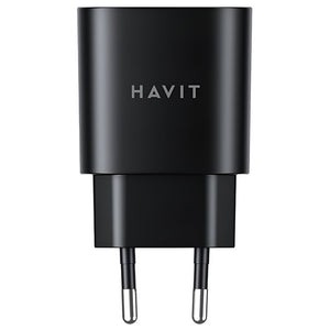 Havit UC25W Wall Charger PD Type-C 25W Fast Charger - Black