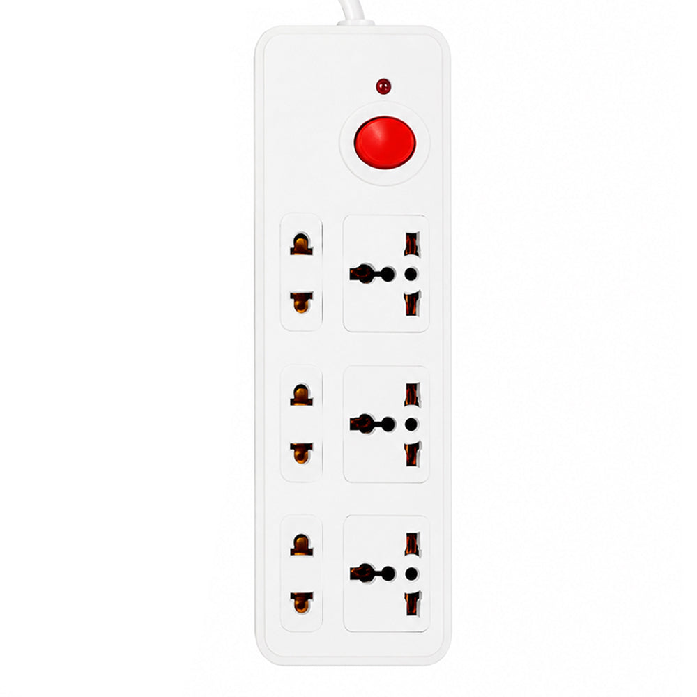 Hero 306 6Port Power Strip 2500W 2m - White