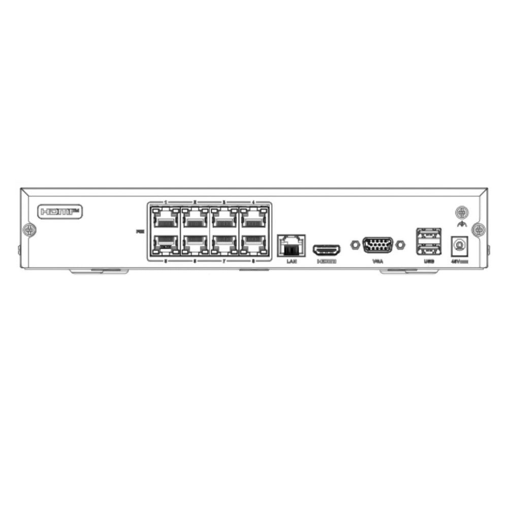 HiLook NVR-108MH-D8P 6MP NVR 8CH