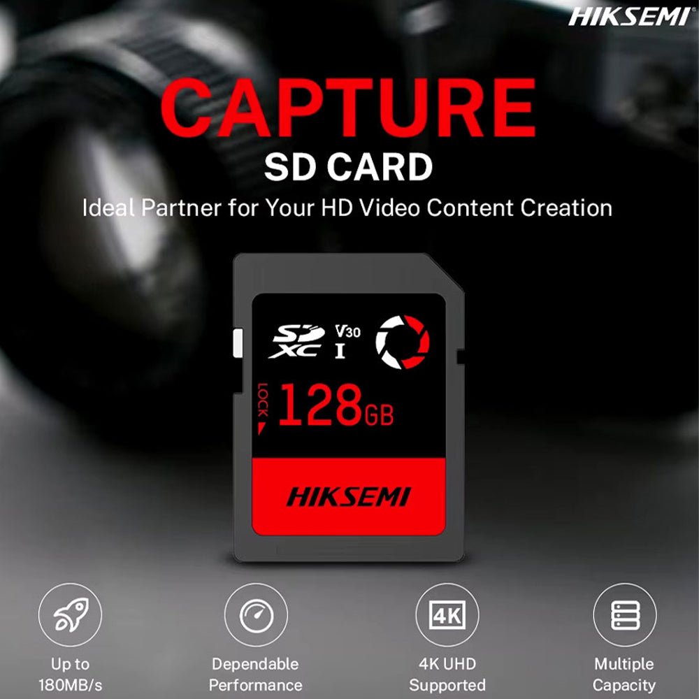 Hiksemi Capture 128GB Class 10 SDXC Memory Card