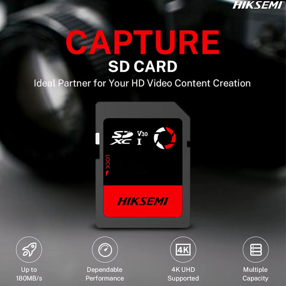 Hiksemi Capture 256GB Class 10 SDXC Memory Card