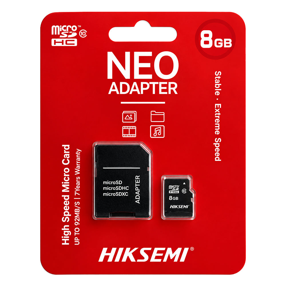 ميمورى كارد هيكسيمي 8 جيجابايت NEO Adapter Micro SD