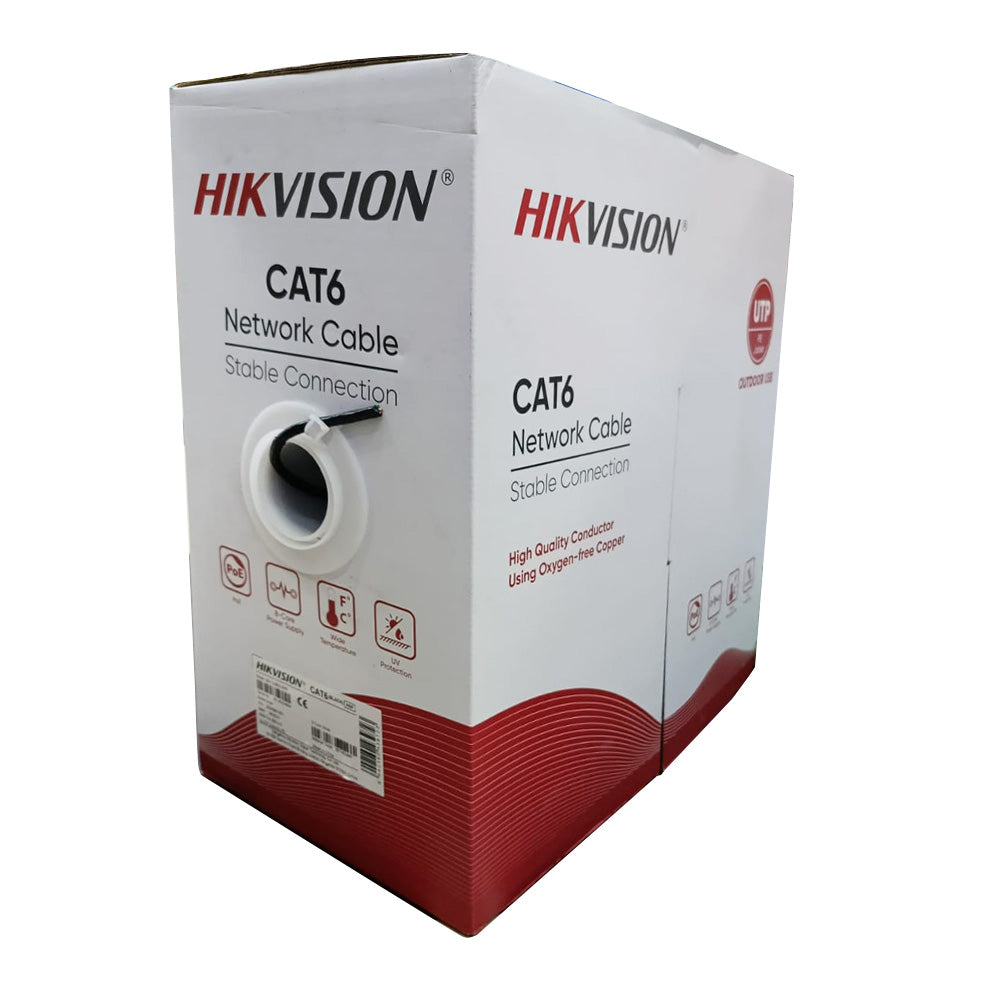 Hikvision DS-1LN6OUTPE Network Cable 305m Cat6 UTP - Black