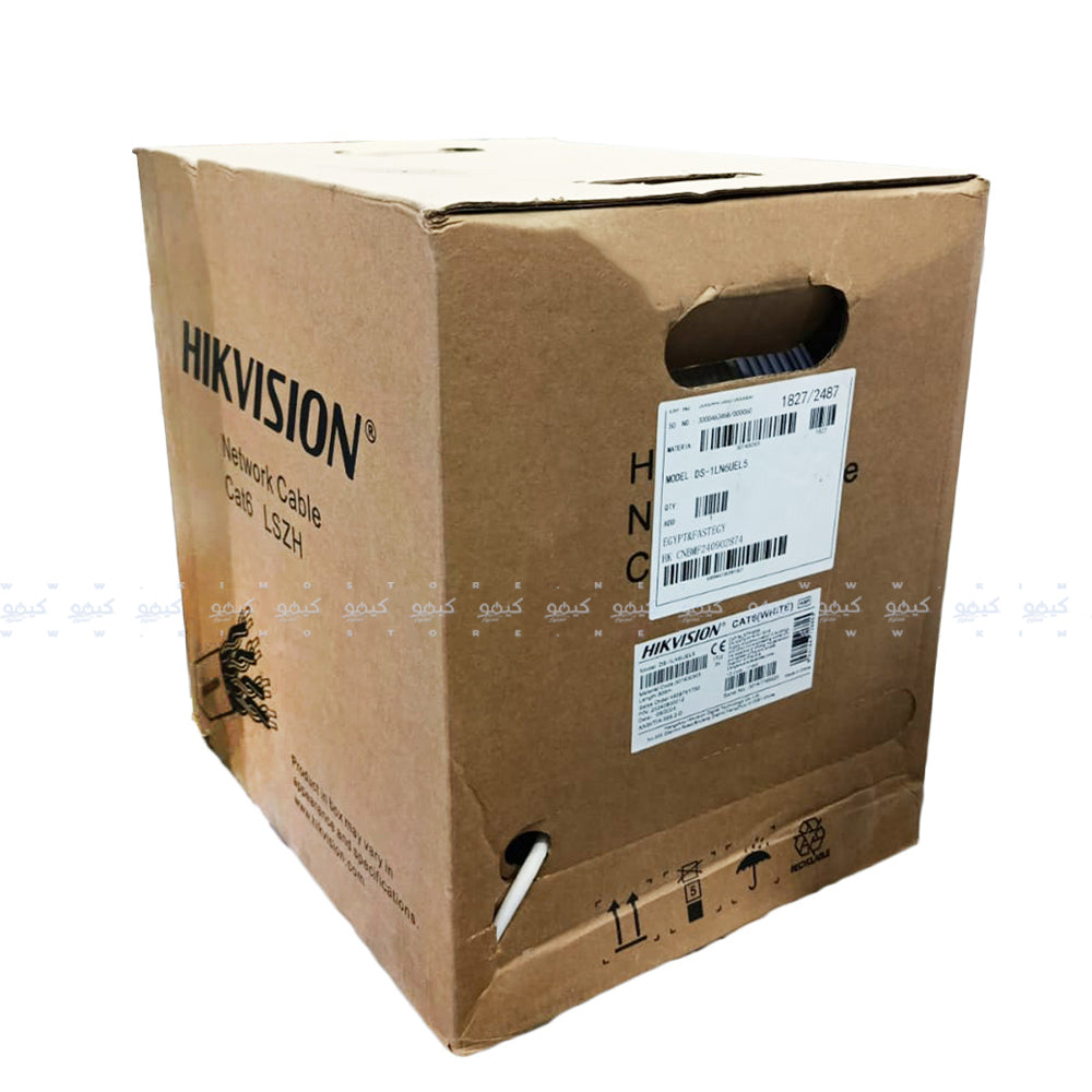 Hikvision DS-1LN6UEL5 Network Cable 305m Cat6 UTP - White