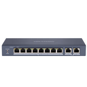 سويتش هيكفيجن 8 منافذ 10/100 ميجابت في الثانية PoE + منفذين (RJ45) 10/100/1000 ميجابايت في الثانية Uplink  DS-3E0310P-E/M Unmanaged Desktop 