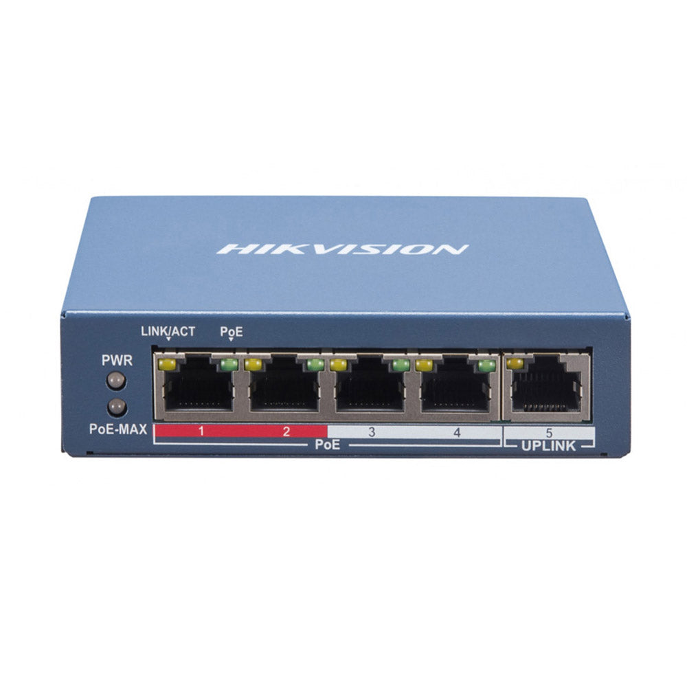 Hikvision DS-3E1105P-EI Managed Desktop PoE Switch 4 Port 10/100Mbps + 1 Port 10/100Mbps Uplink