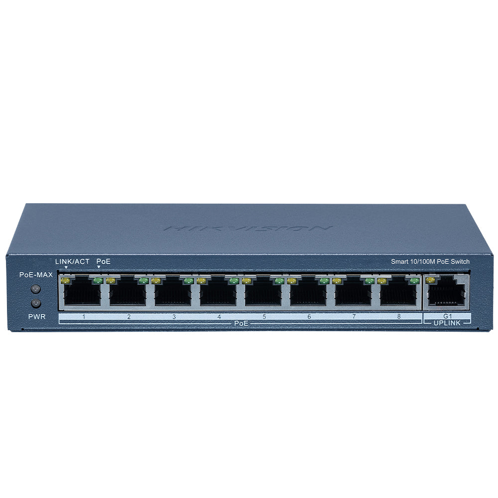 سويتش هيكفيجن 8 منفذ 10/100 ميجابت في الثانية PoE + منفذ (RJ45) 10/100/1000 ميجابايت/ثانية DS-3E1309P-EI Managed
