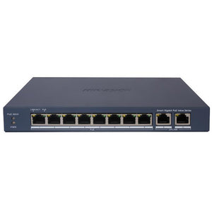 Hikvision DS-3E1510P-EI/M Smart Managed Desktop Switch 8 Ports PoE 10/100/1000Mbps + 2 Port RJ45 10/100/1000Mbps 60W